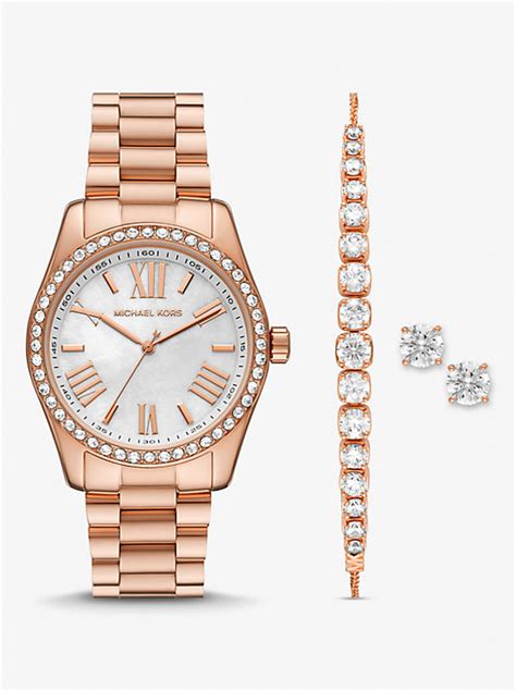 michael kors lexington rose gold|Lexington Pavé Rose Gold.